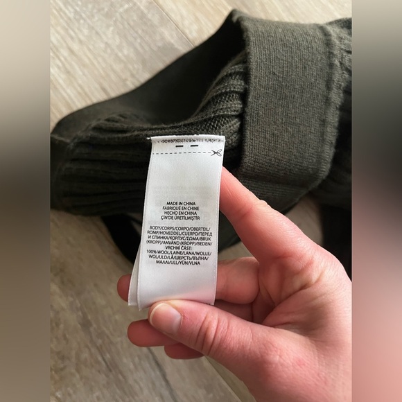 Ralph Lauren RLX Women’s Merino Wool Wide-Leg Ribbed Sweater Pant Green - Medium - Picture 5 of 8